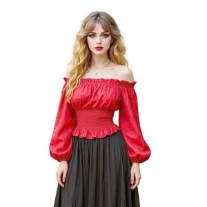 Scarlet Darkness Baby Doll Corset Top Size Large Whimsygoth Goth Fairy Core